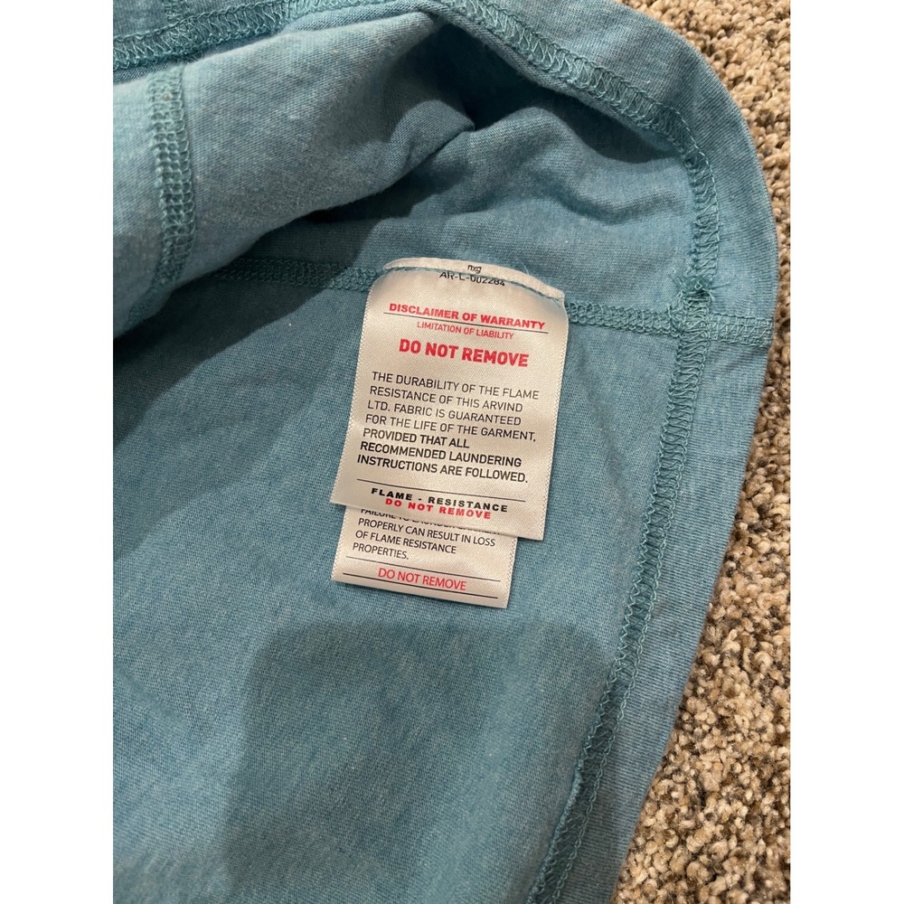 Ariat Work FR Mens 2X Blue Long Sleeve Flame Resistant T-Shirt CAT 2 NFPA 2112 - Picture 9 of 9